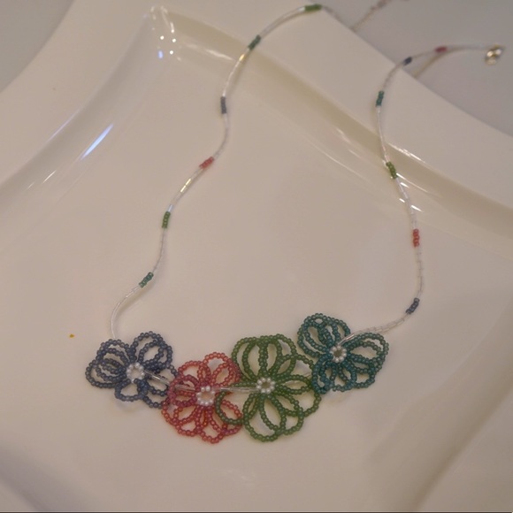 Handmade beaded necklace, Japanese seed beads - Picture 12 of 12